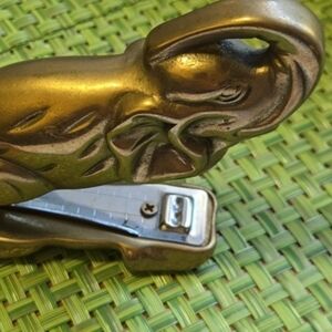 Vintage Elephant Design Nail Clipper - Gold and Silver